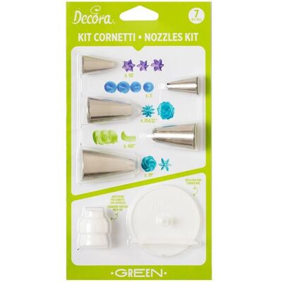 BIGHOUSE IT Cornetti verts ensemble 7 pièces - ensemble d'outils de cuisine BIGHOUSE IT Cornetti verts ensemble 7 pièces - ensemble d'outils de cuisine