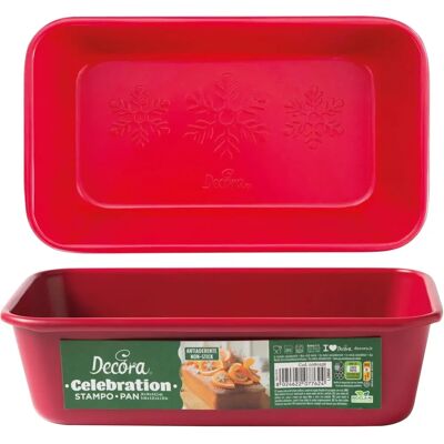 Decora - Stampo Plum Cake - Rojo - 24x14x6.5 cm - Plumcake Pan Decora - Stampo Plum Cake - Rojo - 24x14x6.5 cm - Plumcake Pan
