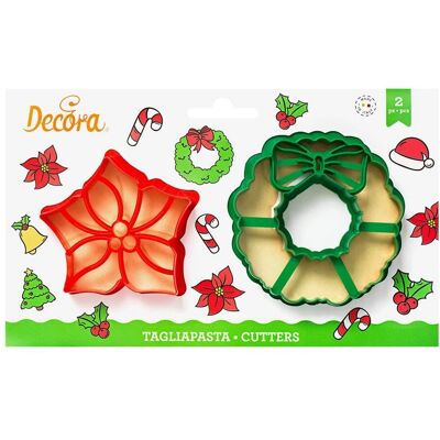 Decora - Set 2 Cutters - Plastic - Cookie Cutters Decora - Set 2 Cutters - Plastic - Cookie Cutters