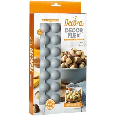 Molde de silicona para hornear - 28 cavidades - Ø3cm - Forma de media esfera Molde de silicona para hornear - 28 cavidades - Ø3cm - Forma de media esfera