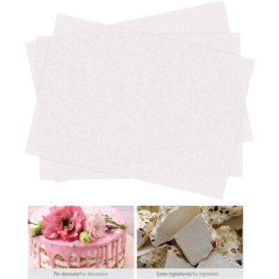 Carta di Ostia Edibile A4 Bakery - 50 Fogli Decorazione Torte Carta di Ostia Edibile A4 Bakery - 50 Fogli Decorazione Torte