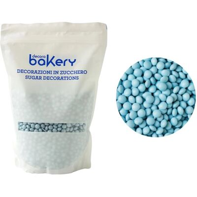Decora - Mini Lenti Di Cioccolato Celeste Pastello - Celeste Pastello - 1kg - Decorazione cioccolato Decora - Mini Lenti Di Cioccolato Celeste Pastello - Celeste Pastello - 1kg - Decorazione cioccolato