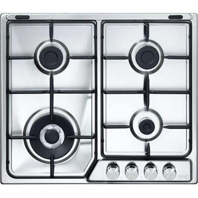 De'Longhi IF 46 ASDV SP N Plaque de cuisson à gaz 4 foyers 60 cm Acier inoxydable - Publicité De'Longhi IF 46 ASDV SP N Plaque de cuisson à gaz 4 foyers 60 cm Acier inoxydable - Publicité