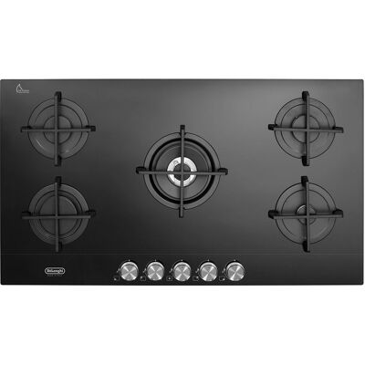 De'Longhi NSL 590 NC Table de cuisson à gaz 90 cm 5 foyers noir De'Longhi NSL 590 NC Table de cuisson à gaz 90 cm 5 foyers noir