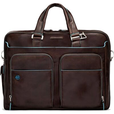 Piquadro Blue Square Aktentasche - Leder, 41 cm, Mittelbraun, Laptopfach Piquadro Blue Square Aktentasche - Leder, 41 cm, Mittelbraun, Laptopfach