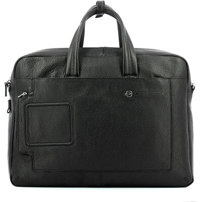 Piquadro schwarze Ledertasche - Aktentasche Piquadro schwarze Ledertasche - Aktentasche