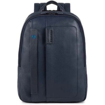 Kék skórzana torba Piquadro - Laptop 14 - Torba skórzana i z poliestru - Regulowane paski Kék skórzana torba Piquadro - Laptop 14 - Torba skórzana i z poliestru - Regulowane paski