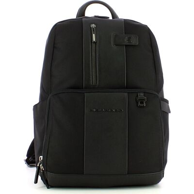 Czarny nylonowy plecak Piquadro - Komora na laptopa i iPad - Plecak Czarny nylonowy plecak Piquadro - Komora na laptopa i iPad - Plecak