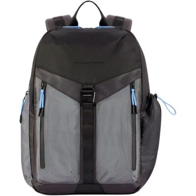 Piquadro Spike Backpack - Laptop Compartment, Recyclable, Modern Design Piquadro Spike Backpack - Laptop Compartment, Recyclable, Modern Design