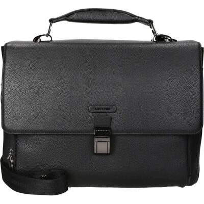 Piquadro Modus Aktentasche - Leder, 40 cm Laptop, Schwarz Piquadro Modus Aktentasche - Leder, 40 cm Laptop, Schwarz