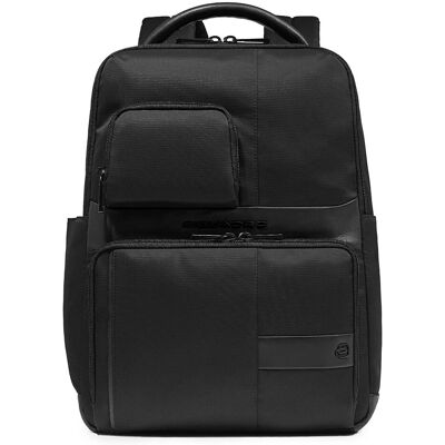 Piquadro Czarny kubełkowy plecak - Laptop 14" Piquadro Czarny kubełkowy plecak - Laptop 14"