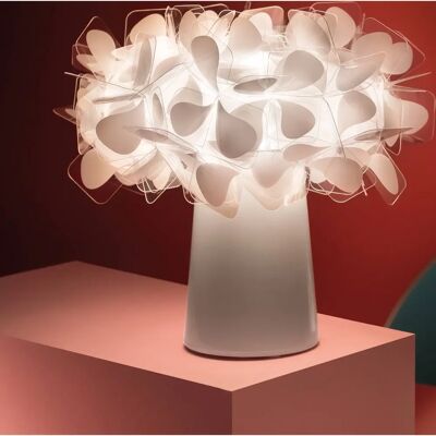 Lampe de table blanche Clizia de Slamp - Réglable, Rechargeable, Décorative - Publicité Lampe de table blanche Clizia de Slamp - Réglable, Rechargeable, Décorative - Publicité