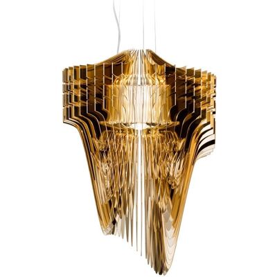 Suspension Slamp Aria - Zaha Hadid - Or - Publicité Suspension Slamp Aria - Zaha Hadid - Or - Publicité