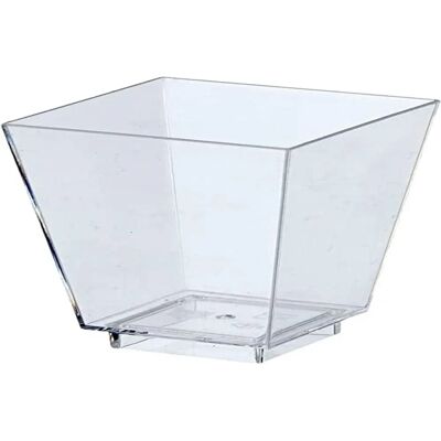Goldplast 25 Bicchieri di Plastica Riutilizzabili Quadrati - Tipo Monouso Goldplast 25 Bicchieri di Plastica Riutilizzabili Quadrati - Tipo Monouso