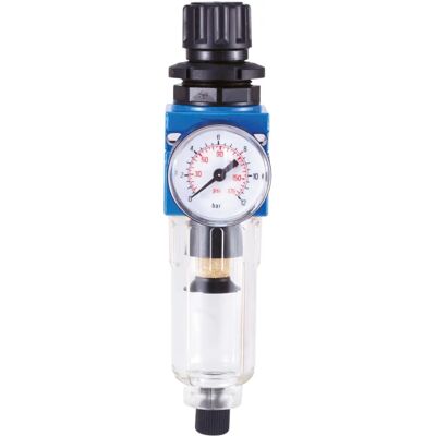 Régulateur de pression d'air Abac avec filtre - 1/4" femelle - Publicité Régulateur de pression d'air Abac avec filtre - 1/4" femelle - Publicité