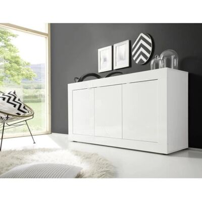 INOSIGN Basic 160cm Blanc Brillant Buffet - Sideboard - Publicité INOSIGN Basic 160cm Blanc Brillant Buffet - Sideboard - Publicité