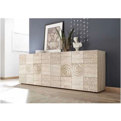 LC Miro Buffet - Sägerau avec impression en écran - 241cm de large - Publicité LC Miro Buffet - Sägerau avec impression en écran - 241cm de large - Publicité