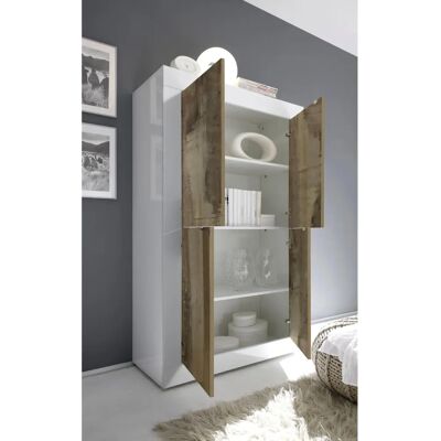 INOSIGN Basic Highboard - Weiß Hochglanz - 4-türig Stauraum INOSIGN Basic Highboard - Weiß Hochglanz - 4-türig Stauraum