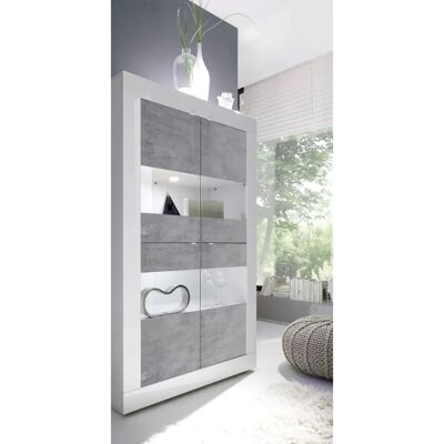 INOSIGN Basic Weiße Hochglanz Vitrine - 4 Türen INOSIGN Basic Weiße Hochglanz Vitrine - 4 Türen