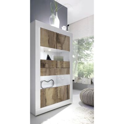 INOSIGN Basic Weiß Hochglanz Vitrine - 4 Türen, 162cm hoch INOSIGN Basic Weiß Hochglanz Vitrine - 4 Türen, 162cm hoch