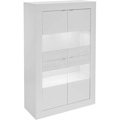Vente-unique Comete Wandgemonteerde Kast met LED - Modern Ontwerp Vente-unique Comete Wandgemonteerde Kast met LED - Modern Ontwerp
