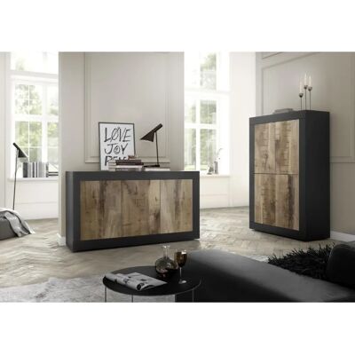 LC MOBILI Credenza - Novia NP Basic - 4 Puertas - Hecho en Italia LC MOBILI Credenza - Novia NP Basic - 4 Puertas - Hecho en Italia