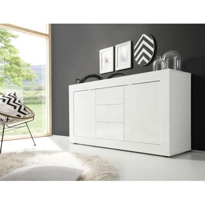 INOSIGN Basic Weiß Hochglanz Sideboard - Sideboard INOSIGN Basic Weiß Hochglanz Sideboard - Sideboard