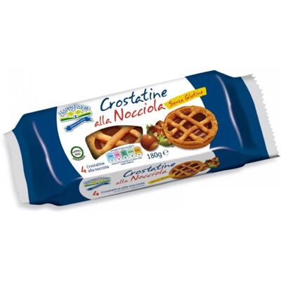 Torta senza glutine alle nocciole Happy Farm - 180g Torta senza glutine alle nocciole Happy Farm - 180g