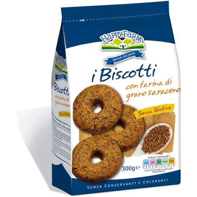 Biscotti di grano saraceno Happy Farm - Senza Glutine Biscotti di grano saraceno Happy Farm - Senza Glutine