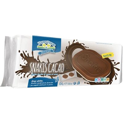 Biscotto Cacao Senza Glutine Happy Farm Snakis - Snack Biscuits Biscotto Cacao Senza Glutine Happy Farm Snakis - Snack Biscuits