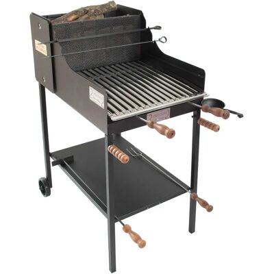 Barbecue Cruccolini Inox Legna/Carbone - 50x50cm - Acciaio Inox Barbecue Cruccolini Inox Legna/Carbone - 50x50cm - Acciaio Inox