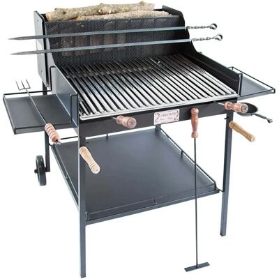 Cruccolini Fuocone Umbria - Barbecue bois/charbon en acier inox - 73x58cm - Italie - Publicité Cruccolini Fuocone Umbria - Barbecue bois/charbon en acier inox - 73x58cm - Italie - Publicité