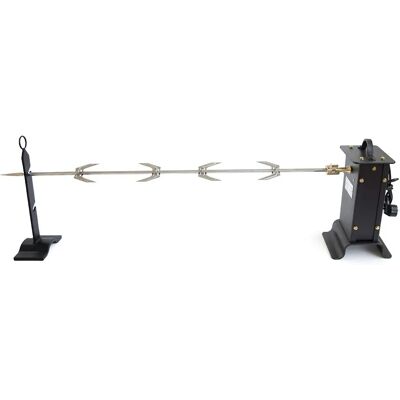Girarrosto elettrico Tecnomat Bricoman - 1 spiedo 100cm - Supporta 10kg Girarrosto elettrico Tecnomat Bricoman - 1 spiedo 100cm - Supporta 10kg