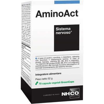 Chiesi farmaceutici NHCO Nutrition AminoAct - Supporto sistema nervoso - 70 capsule Chiesi farmaceutici NHCO Nutrition AminoAct - Supporto sistema nervoso - 70 capsule