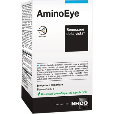 Chiesi farmaceutici Aminoeye - Supporto alla Salute degli Occhi - 40 Capsule Chiesi farmaceutici Aminoeye - Supporto alla Salute degli Occhi - 40 Capsule