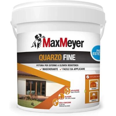Pintura exterior de cuarzo blanco Max Meyer - 4L Pintura exterior de cuarzo blanco Max Meyer - 4L