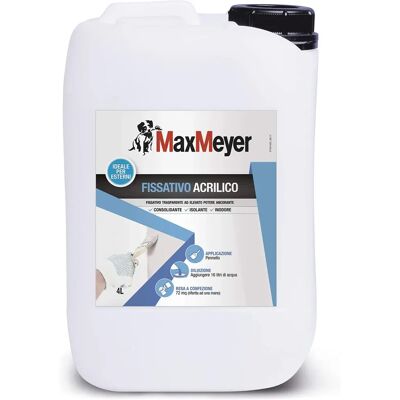MaxMeyer Fondo Fissativo Acrilico Trasparente - Interni/Esteri MaxMeyer Fondo Fissativo Acrilico Trasparente - Interni/Esteri