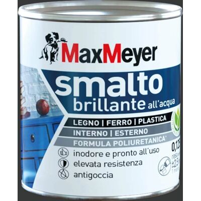 MAXMEYER - MaxMeyer Smalto All'acqua Poliuretanico - Nero MAXMEYER - MaxMeyer Smalto All'acqua Poliuretanico - Nero
