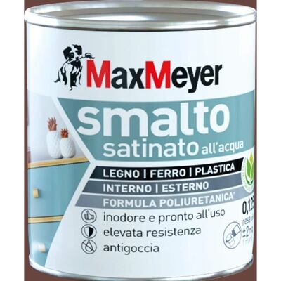 MaxMeyer - Smalto Satinato all'acqua Poliuretanico Cioccolato MaxMeyer - Smalto Satinato all'acqua Poliuretanico Cioccolato