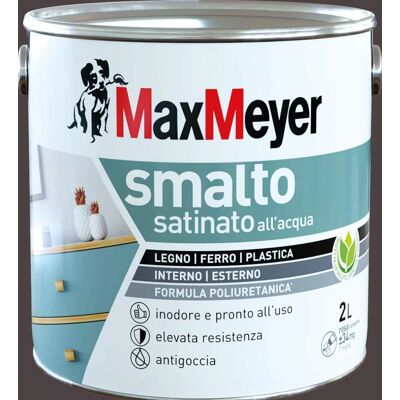 MAXMEYER Smalto Poliuretanico Satinato ad Acqua Marrone - Interni/Esterni MAXMEYER Smalto Poliuretanico Satinato ad Acqua Marrone - Interni/Esterni