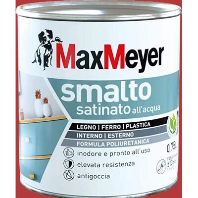 MAXMEYER Smalto Satinato ad Acqua Rosso Ciliegia - Vernice Aerosol MAXMEYER Smalto Satinato ad Acqua Rosso Ciliegia - Vernice Aerosol