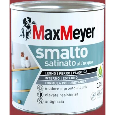 MAXMEYER Maxmeyer Smalto Satinato ad Acqua Rosso Veneziano - Vernice/Aerosol MAXMEYER Maxmeyer Smalto Satinato ad Acqua Rosso Veneziano - Vernice/Aerosol