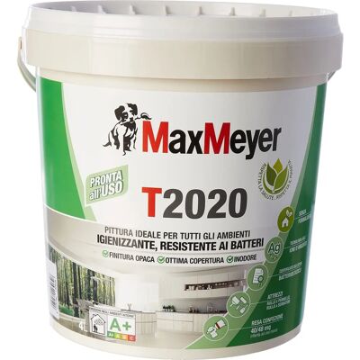 Idropittura Traspirante T2020 MaxMeyer - Bianco - 4L Idropittura Traspirante T2020 MaxMeyer - Bianco - 4L