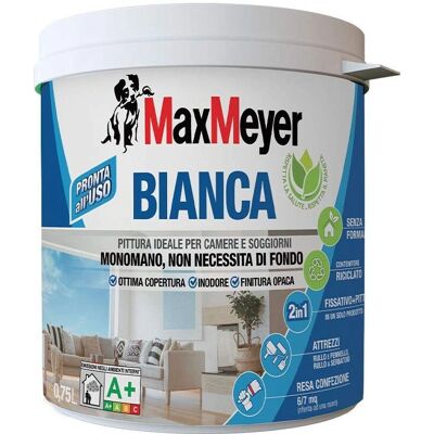 Smalto bianco Max Meyer - 750ml - Finitura opaca Smalto bianco Max Meyer - 750ml - Finitura opaca