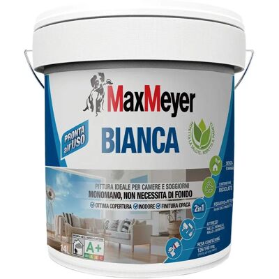 Vernice Interna Bianca Max Meyer - 14L, Lavabile, Opaca Vernice Interna Bianca Max Meyer - 14L, Lavabile, Opaca