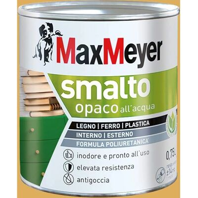 Max Meyer Smalto opaco ad acqua - Interni/Esterni - 0,75L - Giallo Max Meyer Smalto opaco ad acqua - Interni/Esterni - 0,75L - Giallo