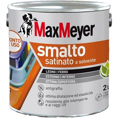 MAXMEYER Smalto satinato a solvente per metallo e legno - Vernice MAXMEYER Smalto satinato a solvente per metallo e legno - Vernice