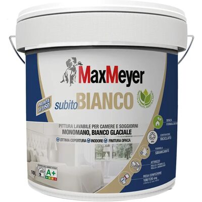 Vernice Bianca Max Meyer - Alta Copertura, 10L Vernice Bianca Max Meyer - Alta Copertura, 10L