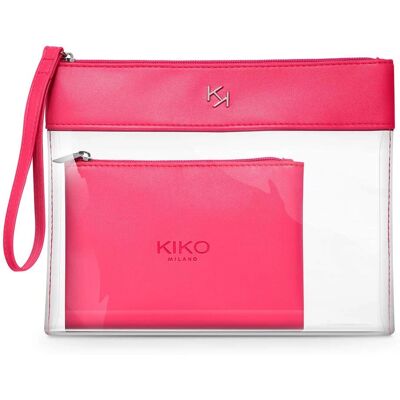 Kiko Milano Fuchsia Boîte à Beauté Transparente - Boîte à Beauté - Publicité Kiko Milano Fuchsia Boîte à Beauté Transparente - Boîte à Beauté - Publicité