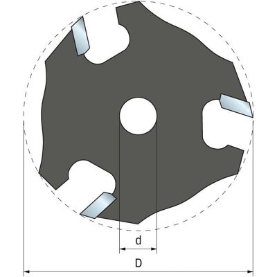 Fresa para Rallar Freud - Ø50,8 H1,98 AL8 Z3 - Cortador de Puertas Fresa para Rallar Freud - Ø50,8 H1,98 AL8 Z3 - Cortador de Puertas